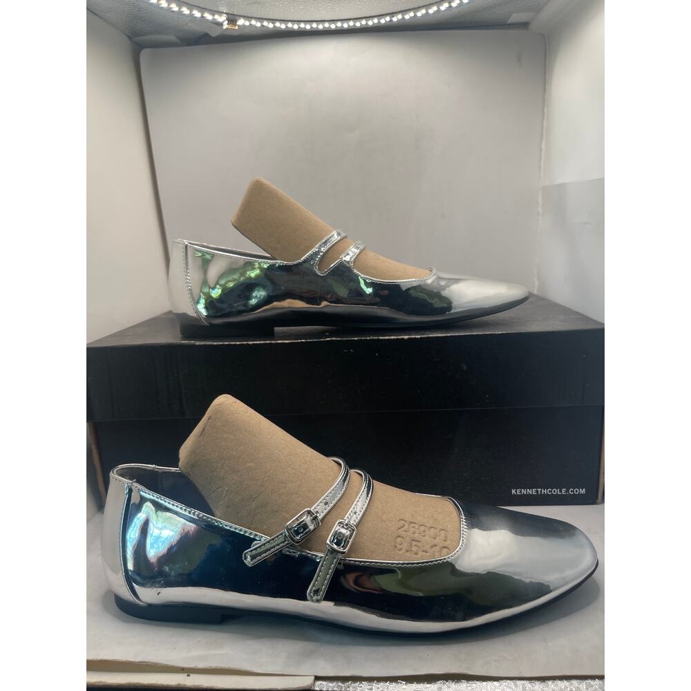 Steven Madden Alisah Metallic Mary Jane Flats Size 8.5 M